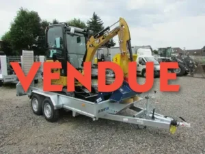 Caterpillar 301.6 +  REMORQUE + 3 GODETS