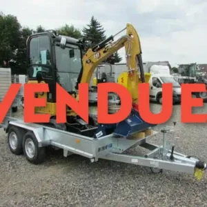 Caterpillar 301.6 + REMORQUE + 3 GODETS