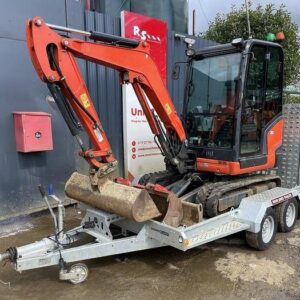 KUBOTA KX027-4  + Remorque 3,5t + 3 GODETS